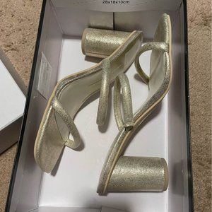 Gold Chunky Heels - Dolce Vita Noles Heels